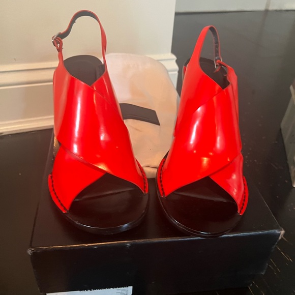 Bright Red Alexander Wang Sandals - Picture 2 of 7